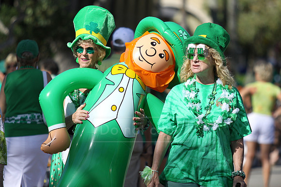 St. Patrick's Day parade along 5th Ave S. in Naples, FL