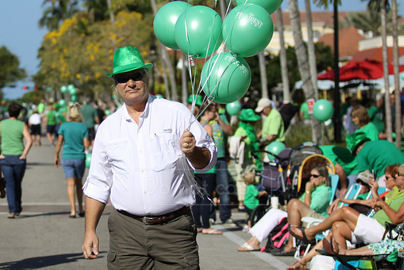 St. Patrick's Day parade along 5th Ave S. in Naples, FL