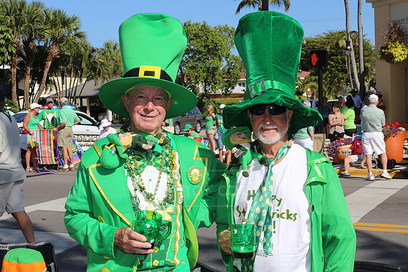 St. Patrick's Day parade along 5th Ave S. in Naples, FL