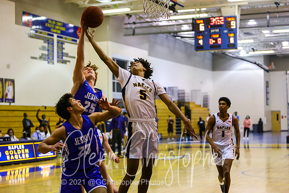 Naples High Boys Basketball Playoff game 2-26-2021