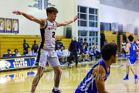 Naples High Boys Basketball Playoff game 2-26-2021
