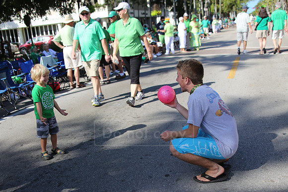 St. Patrick's Day parade along 5th Ave S. in Naples, FL