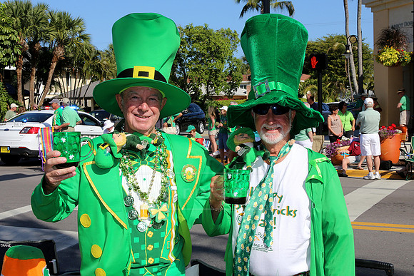 St. Patrick's Day parade along 5th Ave S. in Naples, FL