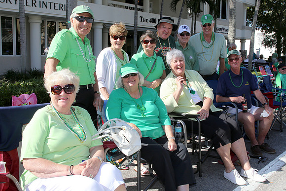 St. Patrick's Day parade along 5th Ave S. in Naples, FL