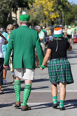 St. Patrick's Day parade along 5th Ave S. in Naples, FL